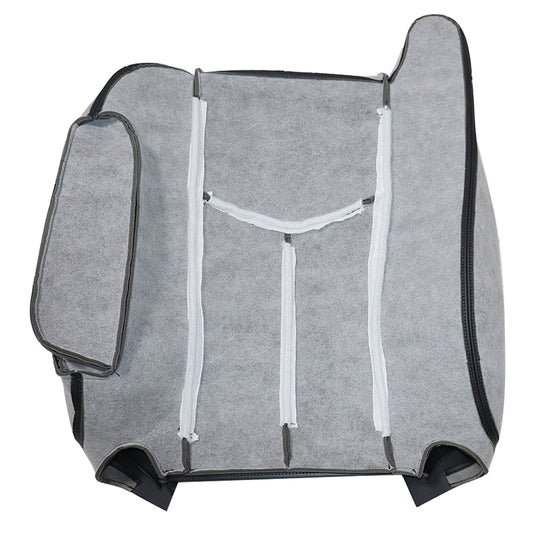 For 2003 2004 2005 2006 Chevy Silverado passenger Back Leather Seat Cover Black