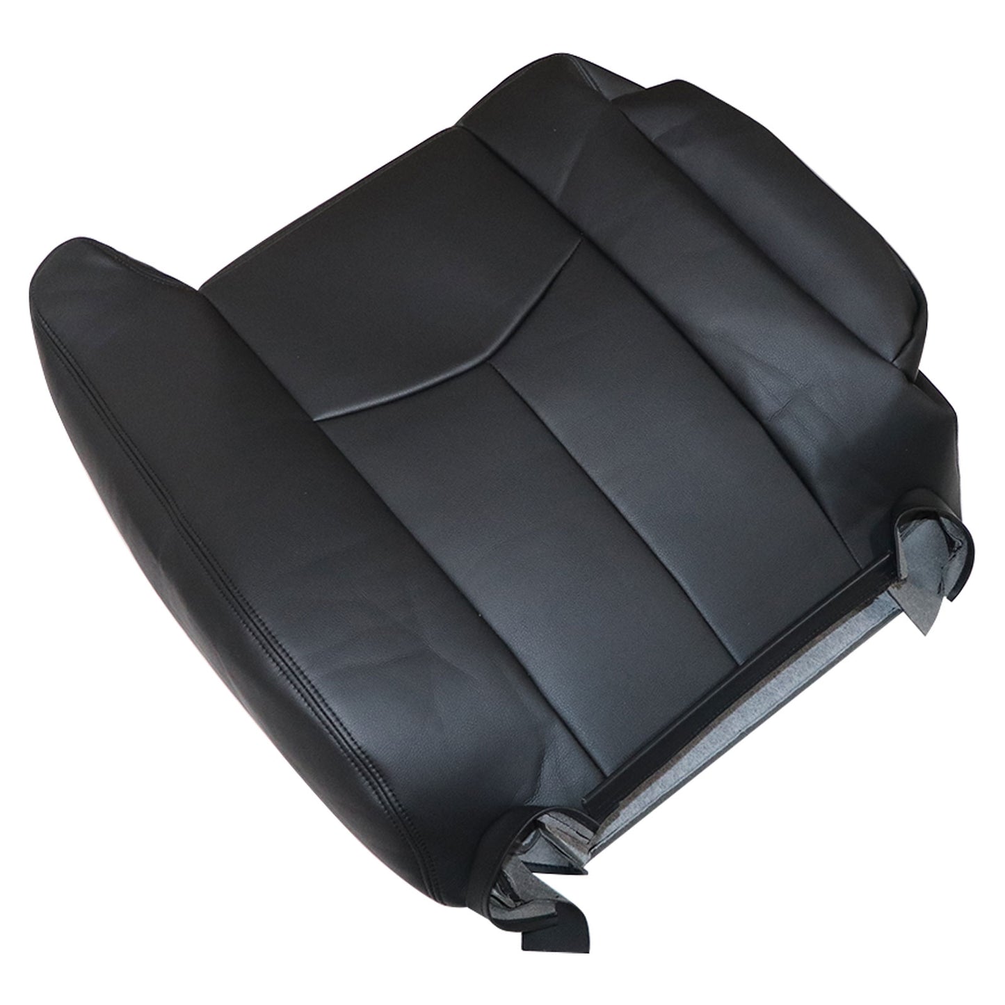 For 2003 2004 2005 2006 Chevy Silverado passenger Back Leather Seat Cover Black