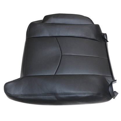 For 2003 2004 2005 2006 Chevy Silverado passenger Back Leather Seat Cover Black