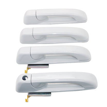 Bright White Door Handles (Set of 4) For 2012-2018 Dodge Ram 1500,2500,3500