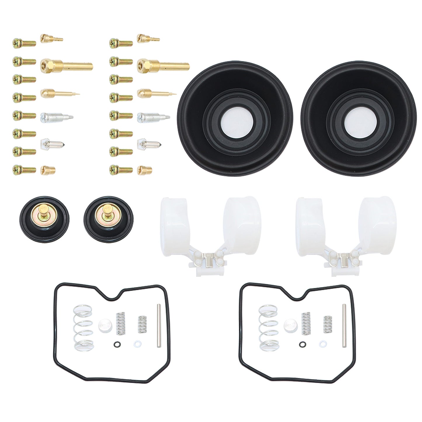FOR KAWASAKI EX250 F Ninja 250R Carburetor Repair Rebuild Kit Float Diaphragm