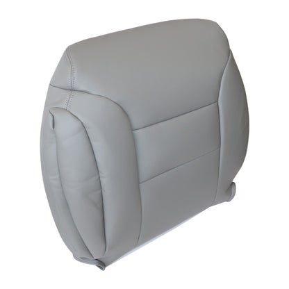 For 95-99 Chevy Silverado Suburban Driver Back Leather Seat Cover Pewter Gray