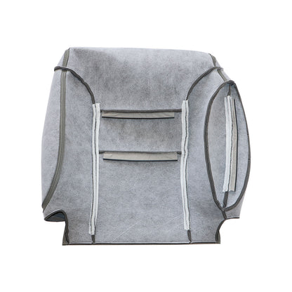 For 95-99 Chevy Silverado Suburban Driver Back Leather Seat Cover Pewter Gray