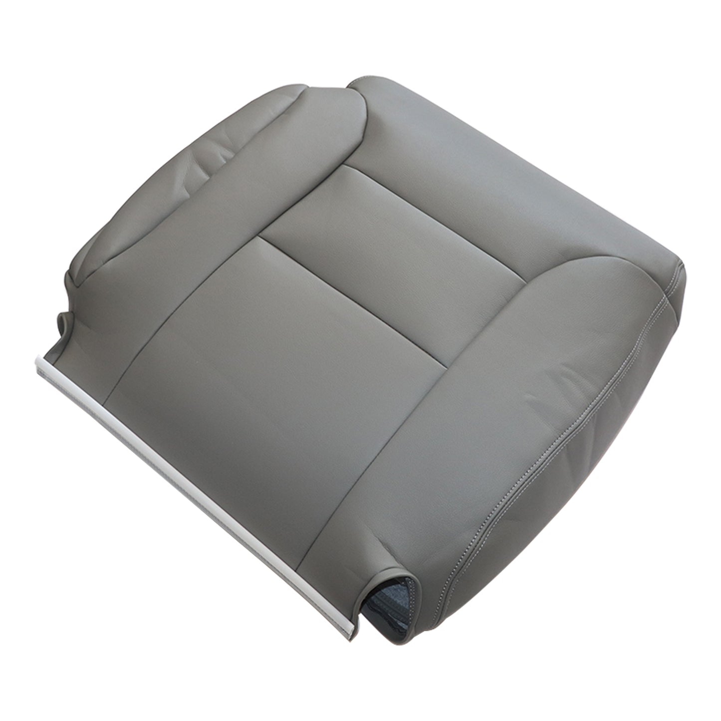 For 95-99 Chevy Silverado Suburban Driver Back Leather Seat Cover Pewter Gray