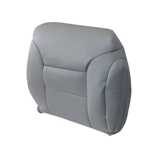 For 95-99 Chevy Silverado Suburban Passenger Top Leather Seat Cover Pewter Gray
