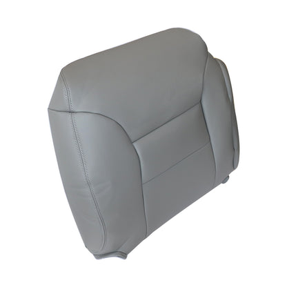For 95-99 Chevy Silverado Suburban Passenger Top Leather Seat Cover Pewter Gray