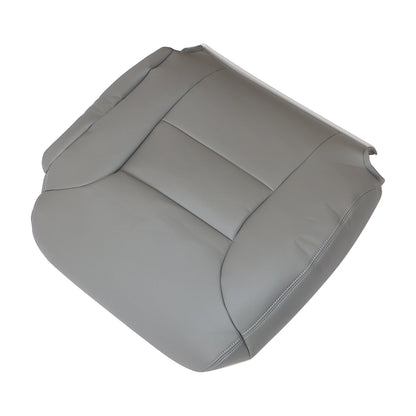 For 95-99 Chevy Silverado Suburban Passenger Top Leather Seat Cover Pewter Gray