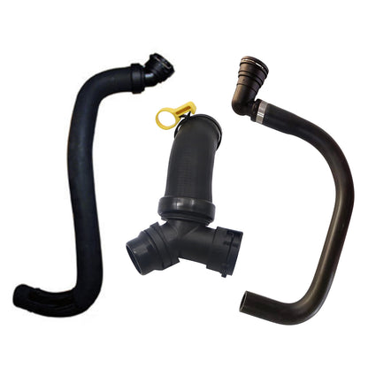 3 x Upper Radiator Hose Y-Connector Lower Degaus For 2011-2020 Ford F150 5.0L