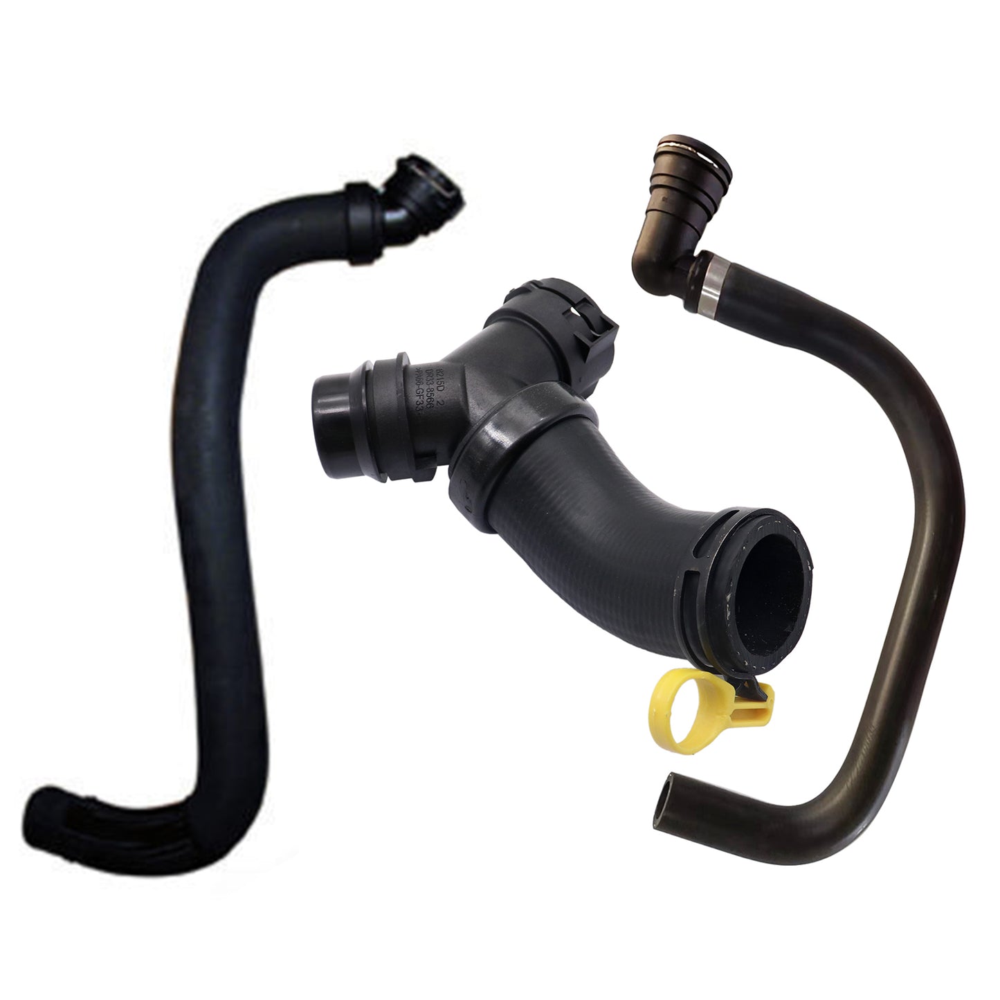 3 x Upper Radiator Hose Y-Connector Lower Degaus For 2011-2020 Ford F150 5.0L
