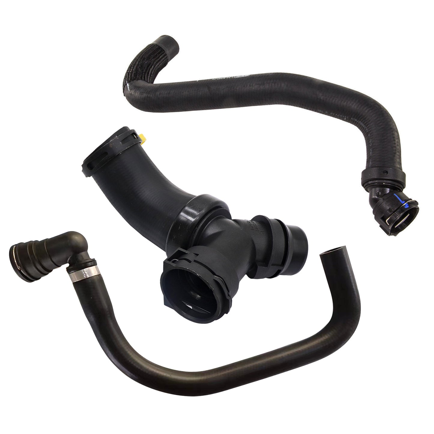 3 x Upper Radiator Hose Y-Connector Lower Degaus For 2011-2020 Ford F150 5.0L