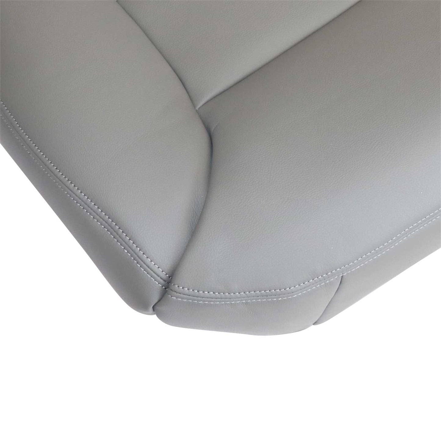 For 1995-1999 Chevy Silverado Driver Bottom Replacement Leather Seat Cover Gray