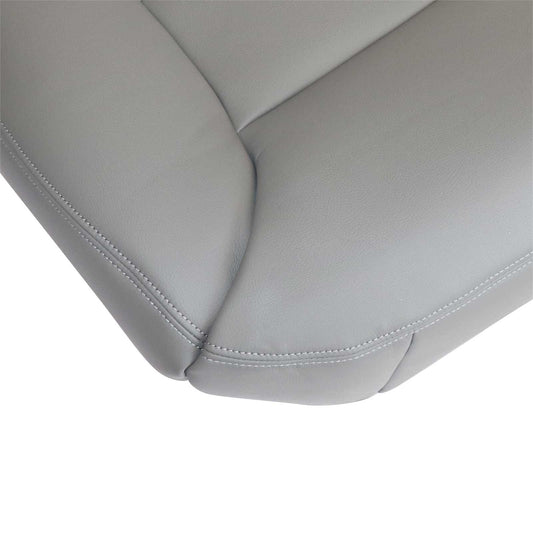 For 1995-1999 Chevy Silverado Driver Bottom Replacement Leather Seat Cover Gray