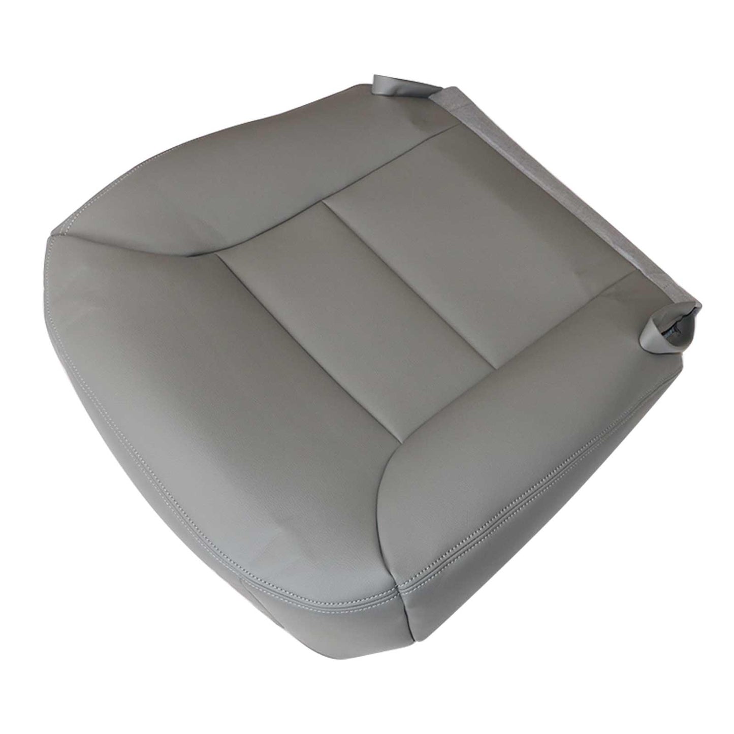 For 1995-1999 Chevy Silverado Driver Bottom Replacement Leather Seat Cover Gray