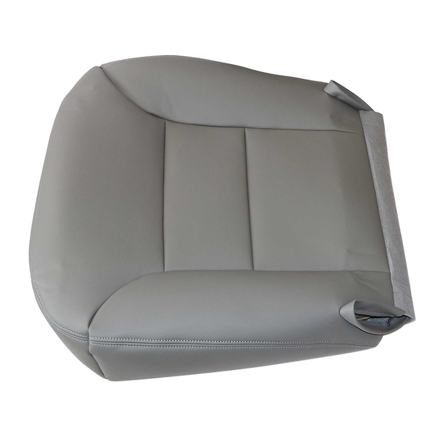 For 1995-1999 Chevy Silverado Driver Bottom Replacement Leather Seat Cover Gray