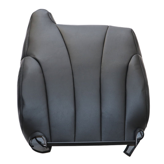 For 1999-2002 Chevy GMC Replacement Passenger Top Leather Seat Cover Dark Black