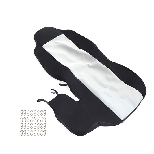 2 Seats Fits 2004-2012 Ford Ranger 60/40 High Back Bench Seat Cover Black & Gray