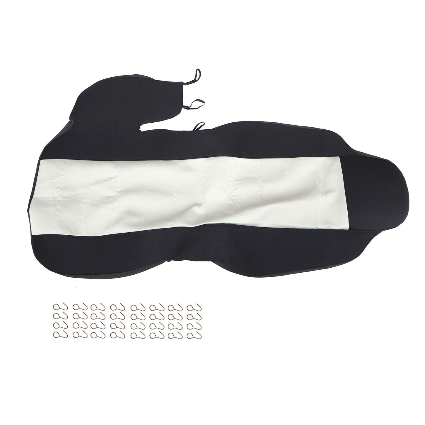 2 Seats Fits 2004-2012 Ford Ranger 60/40 High Back Bench Seat Cover Black & Gray