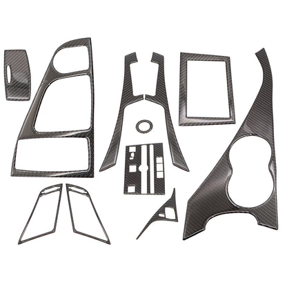 11pcs Carbon Fiber Full Interior Set Kit Cover Trim For Infiniti Q50 Q60 2014-19