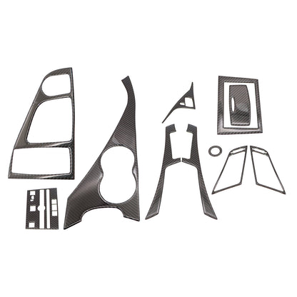 11pcs Carbon Fiber Full Interior Set Kit Cover Trim For Infiniti Q50 Q60 2014-19
