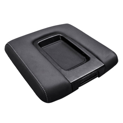 Fits Chevy Silverado 1500 GMC Sierra 14-18 Console Lid Armrest Cover Gray Stitch
