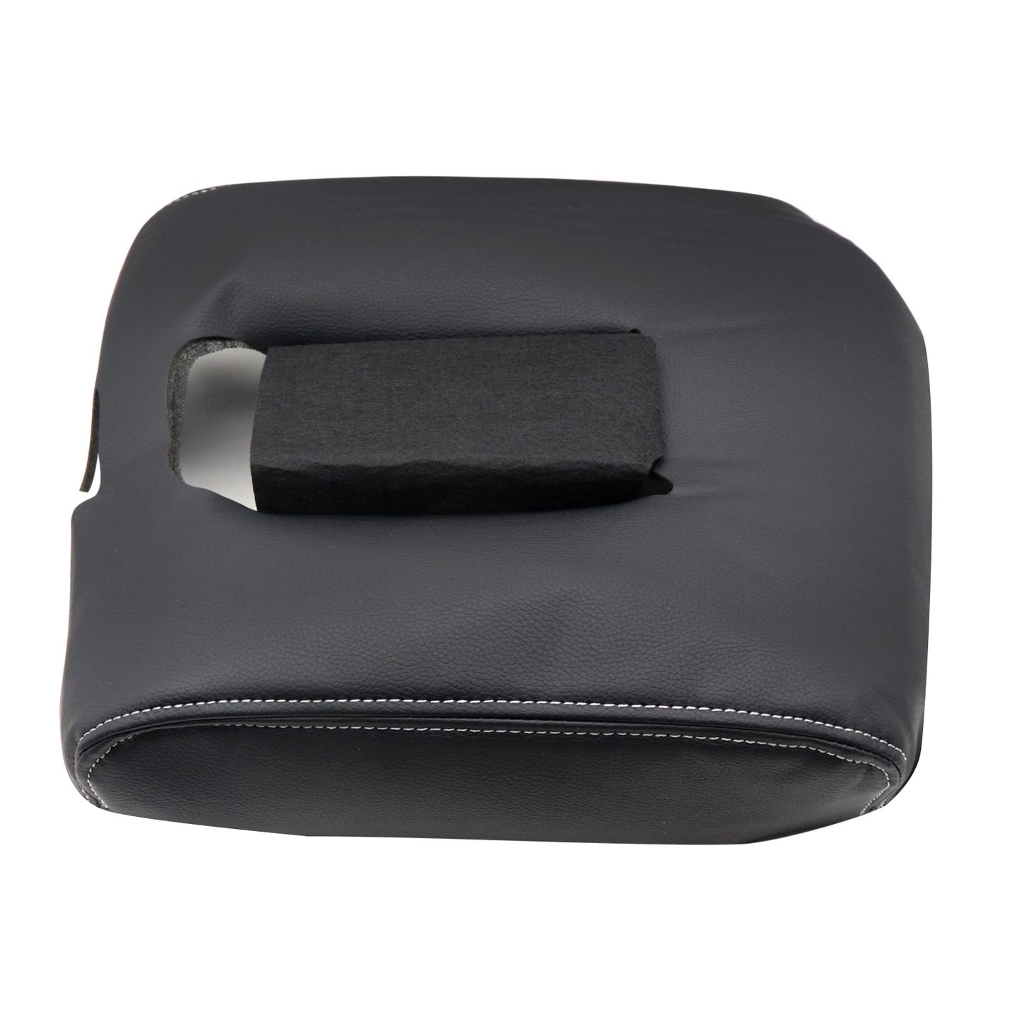 Fits Chevy Silverado 1500 GMC Sierra 14-18 Console Lid Armrest Cover Gray Stitch