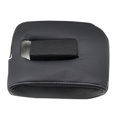 Fits Chevy Silverado 1500 GMC Sierra 14-18 Console Lid Armrest Cover Gray Stitch