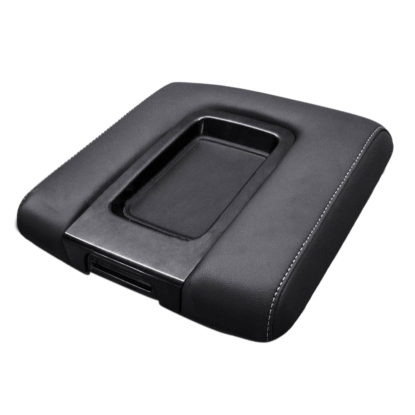 Fits Chevy Silverado 1500 GMC Sierra 14-18 Console Lid Armrest Cover Gray Stitch