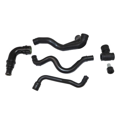 6PCS Black Engine Crankcase Breather Hose Kit fit VW Golf Jetta MK4 Audi TT 1.8L