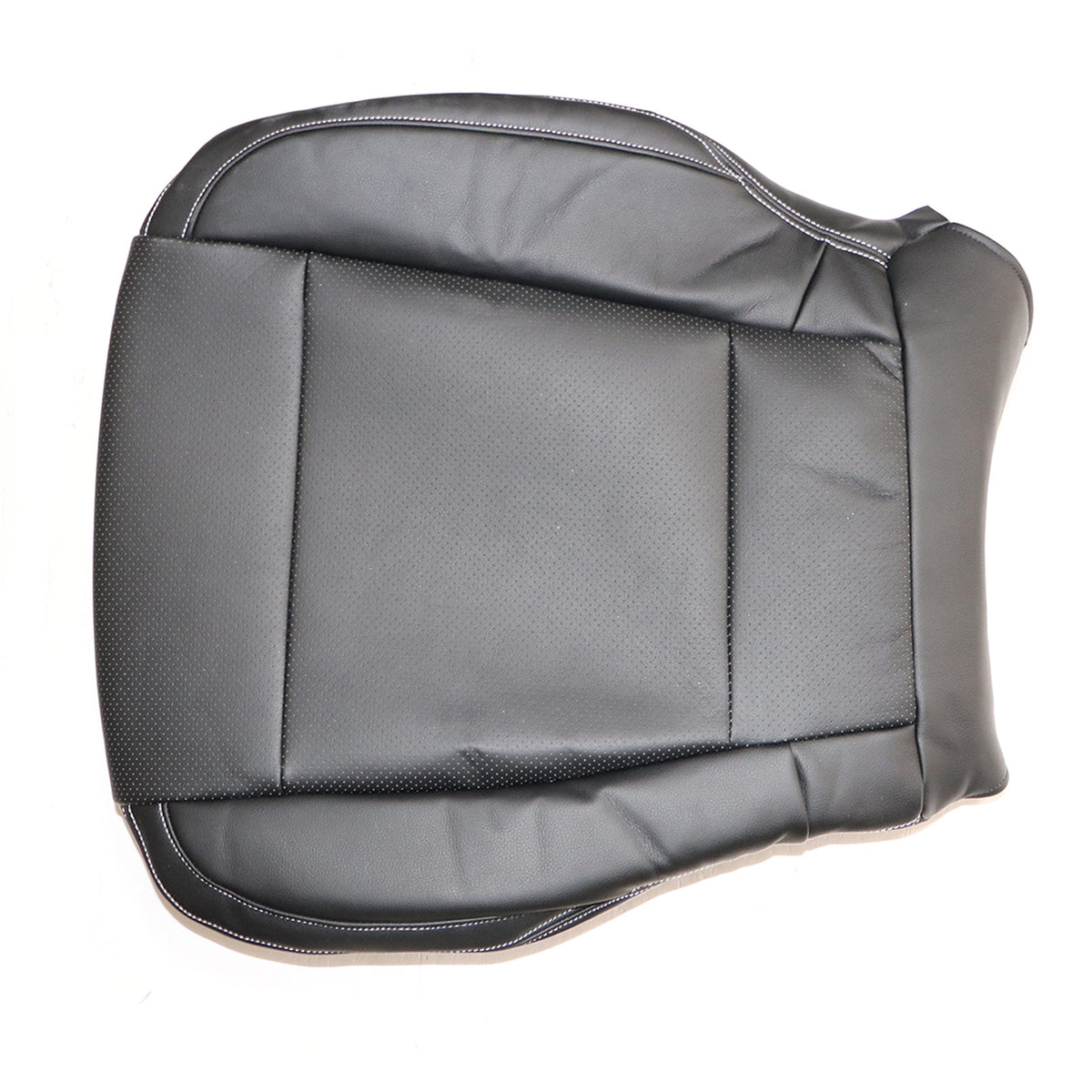 Fits 2015-17 Ford F150 Lariat Driver Bottom Replacement Leather Seat Cover Black