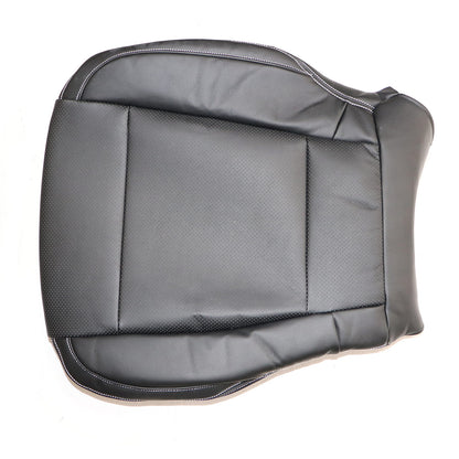 Fits 2015-17 Ford F150 Lariat Driver Bottom Replacement Leather Seat Cover Black