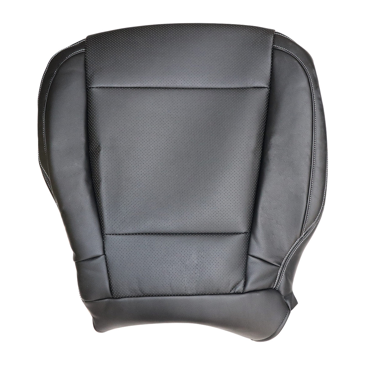 Fits 2015-17 Ford F150 Lariat Driver Bottom Replacement Leather Seat Cover Black