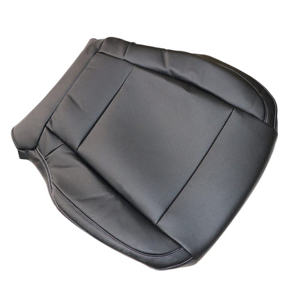 Fits 2015-17 Ford F150 Lariat Driver Bottom Replacement Leather Seat Cover Black
