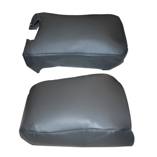 Front Middle Seat Bottom Top Cover Dark Gray For 1999-2006 Chevy Silverado 1500
