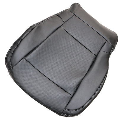 For 2015 2016 2017 Ford F150 Lariat Passenger Lower Seat Cover Leather Black