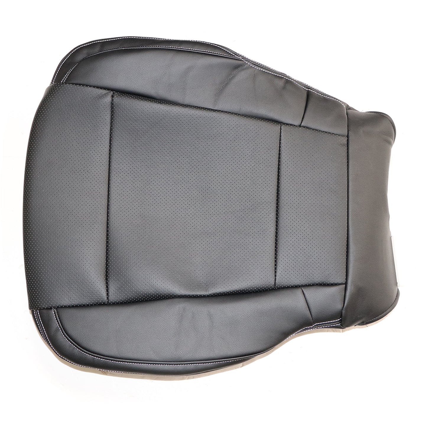 For 2015 2016 2017 Ford F150 Lariat Passenger Lower Seat Cover Leather Black