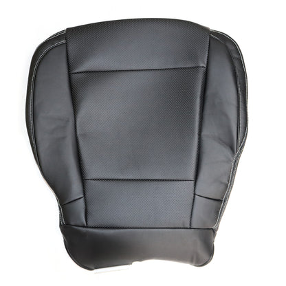 For 2015 2016 2017 Ford F150 Lariat Passenger Lower Seat Cover Leather Black