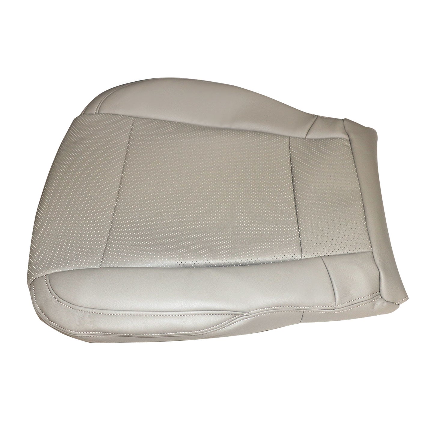 For 2015 2016 2017 Ford F150 Lariat Driver Side Bottom Leather Seat Cover Tan
