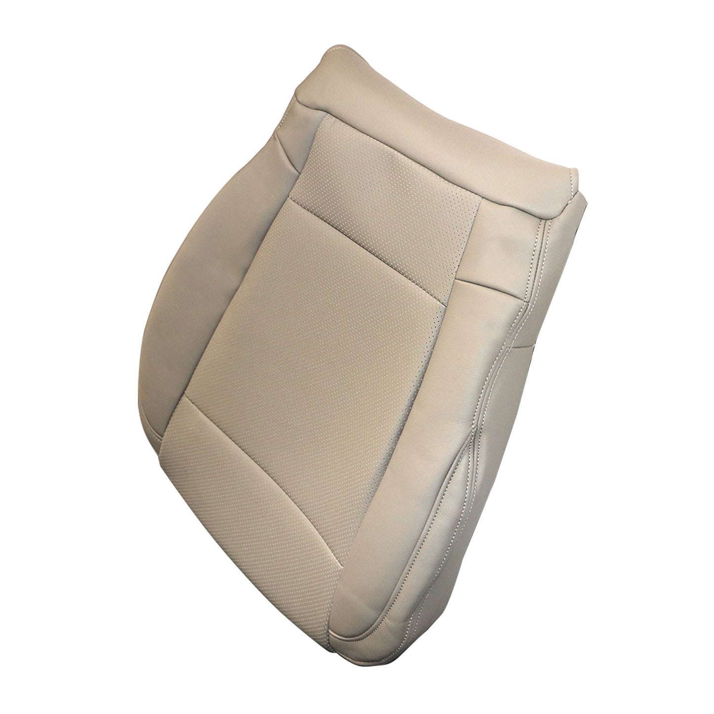 For 2015 2016 2017 Ford F150 Lariat Driver Side Bottom Leather Seat Cover Tan