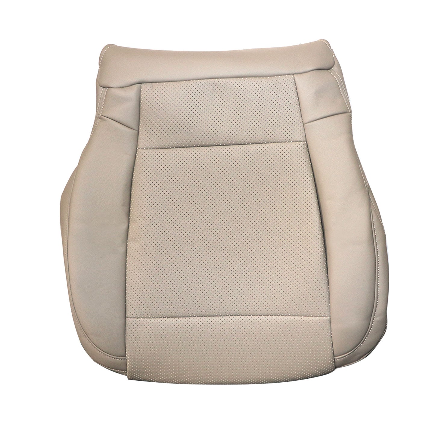 For 2015 2016 2017 Ford F150 Lariat Driver Side Bottom Leather Seat Cover Tan