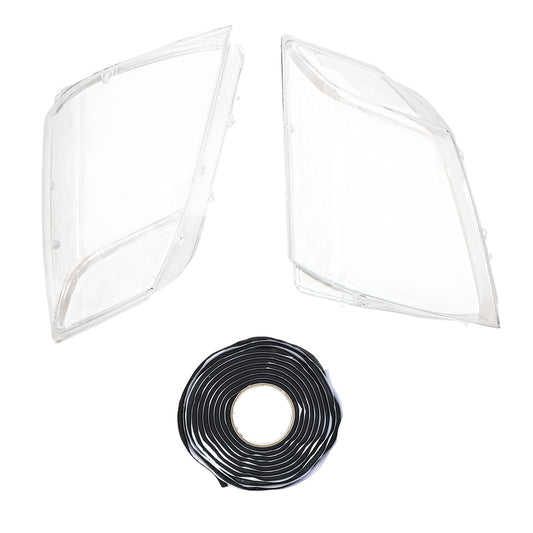 Pair Clear Headlight Lens Cover+Glue For Cadillac CTS 2008-2013