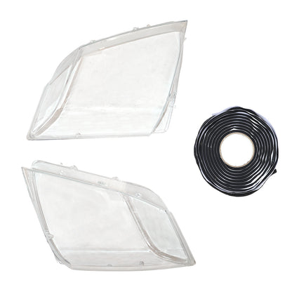 Pair Clear Headlight Lens Cover+Glue For Cadillac CTS 2008-2013
