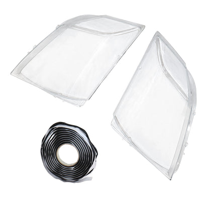 Pair Clear Headlight Lens Cover+Glue For Cadillac CTS 2008-2013