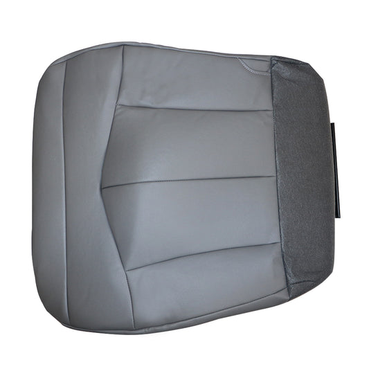 For 1999-03 Ford F150 Lariat XL Driver Bottom Leather Seat Cover Med Gray E2/J2
