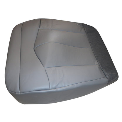 For 1999-03 Ford F150 Lariat XL Driver Bottom Leather Seat Cover Med Gray E2/J2