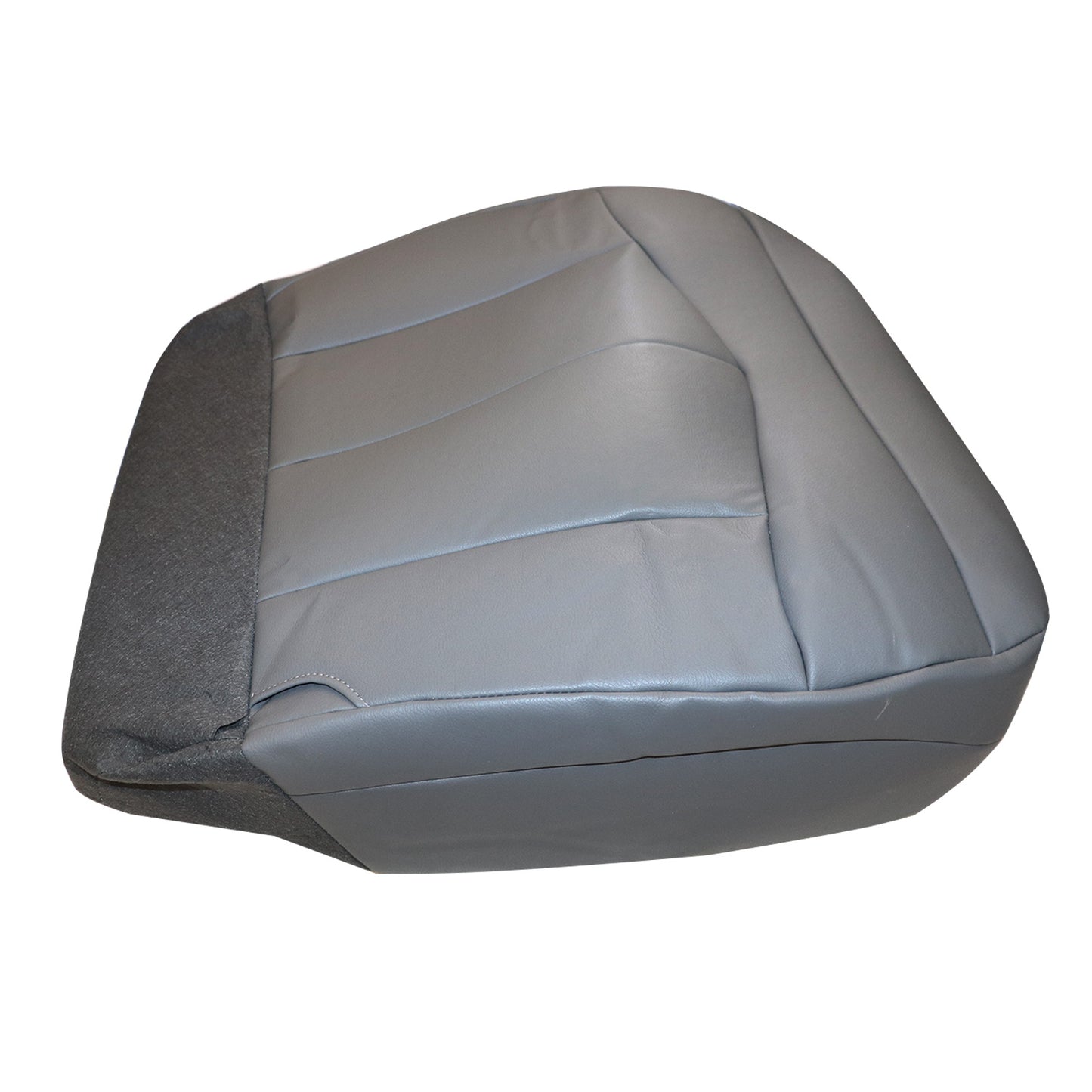 For 1999-03 Ford F150 Lariat XL Driver Bottom Leather Seat Cover Med Gray E2/J2
