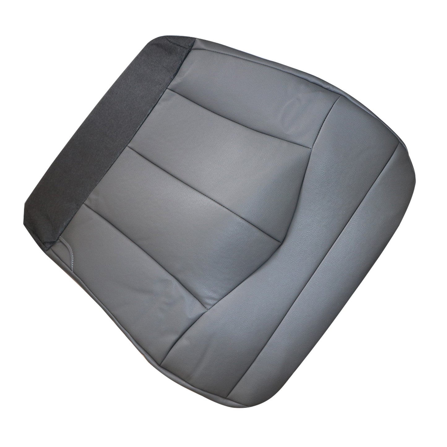 For 1999-03 Ford F150 Lariat XL Driver Bottom Leather Seat Cover Med Gray E2/J2