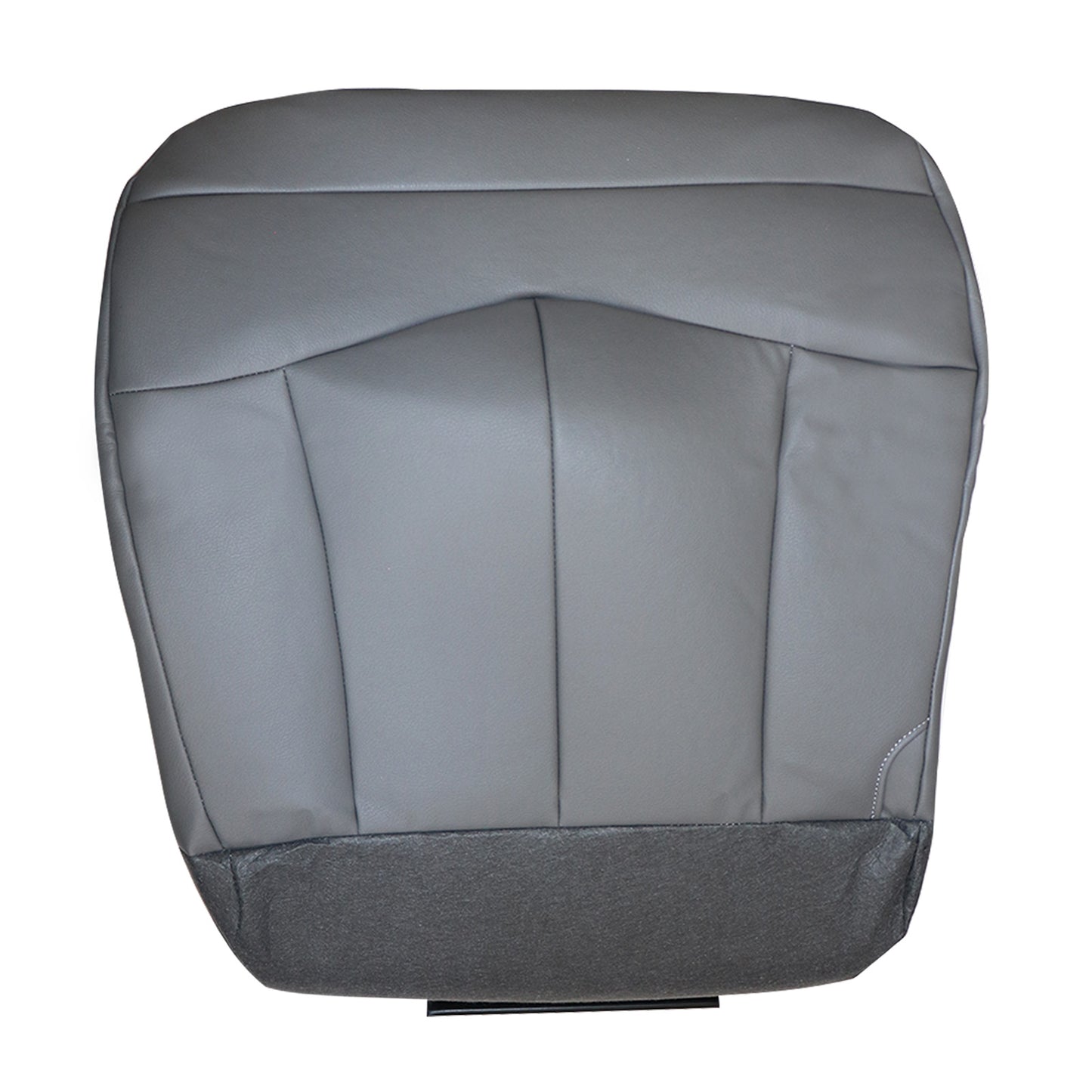 For 1999-03 Ford F150 Lariat XL Driver Bottom Leather Seat Cover Med Gray E2/J2