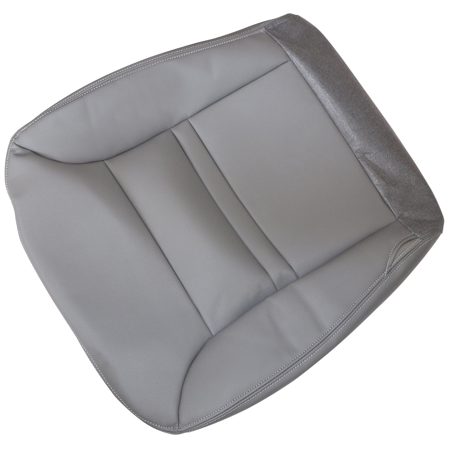 Front Leather Bottom Seat Cover Gray For 2000 Ford Excursion Passenger Side