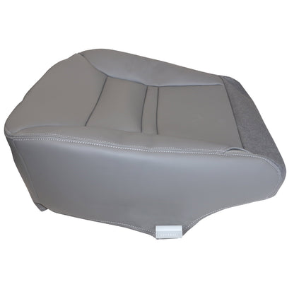 Front Leather Bottom Seat Cover Gray For 2000 Ford Excursion Passenger Side