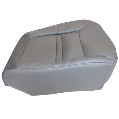 Front Leather Bottom Seat Cover Gray For 2000 Ford Excursion Passenger Side